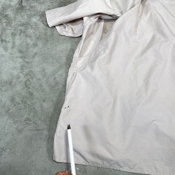 BSA Button Up Shirt Short Sleeve Camp Casual Outdoor Beige Size‎ Large - Picture 6 of 12